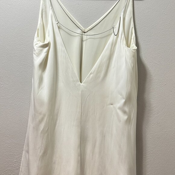 T Alexander Wang Sleeveless V-Neck Chain Detail Swing Dress - Picture 3 of 9